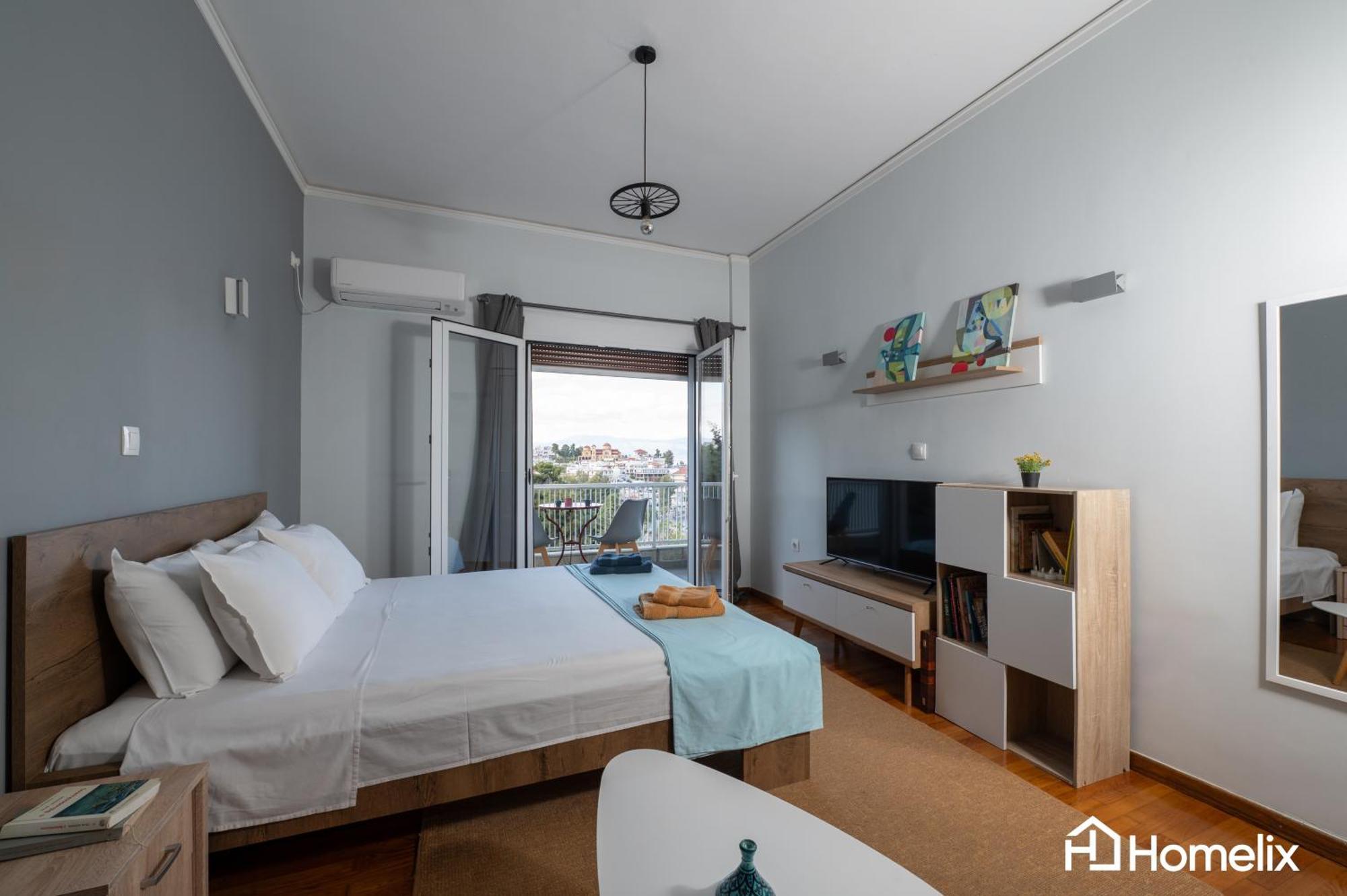 30M² Cosy Studio With Panoramic Sea View Chalkís Exteriér fotografie